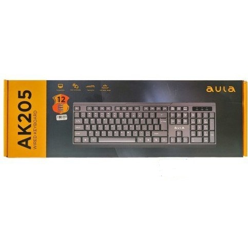 کیبورد با سیم آئولا مدل AULA WIRED AK205 ا AULA WIRED KEYBOARD AK205